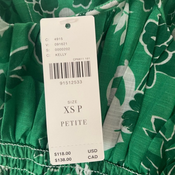 Anthropologie Kelly green maxi sun dress floral boho beach preppy NWT - Picture 4 of 15